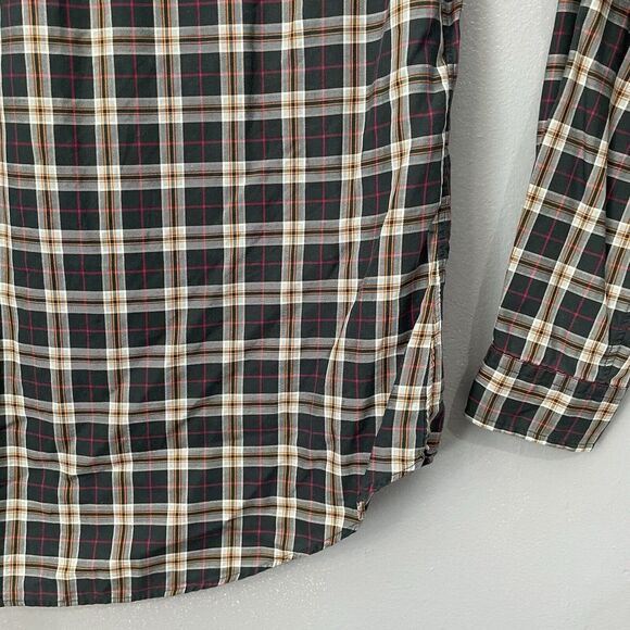 Ralph Lauren Casual Shirt Men Medium Button Down Blue Plaid Pink Pony Custom Fit - Picture 9 of 10